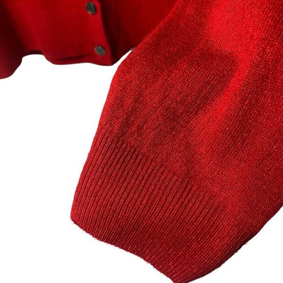 JON & ANNA Women's Red, Buttoned Up, Cardigan, Size 2X, Soft, Lightweight, NEW - Picture 5 of 10